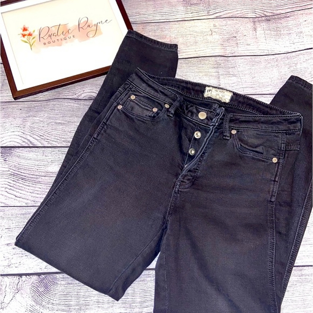 Black free people jeans EUC - Picture 1 of 7